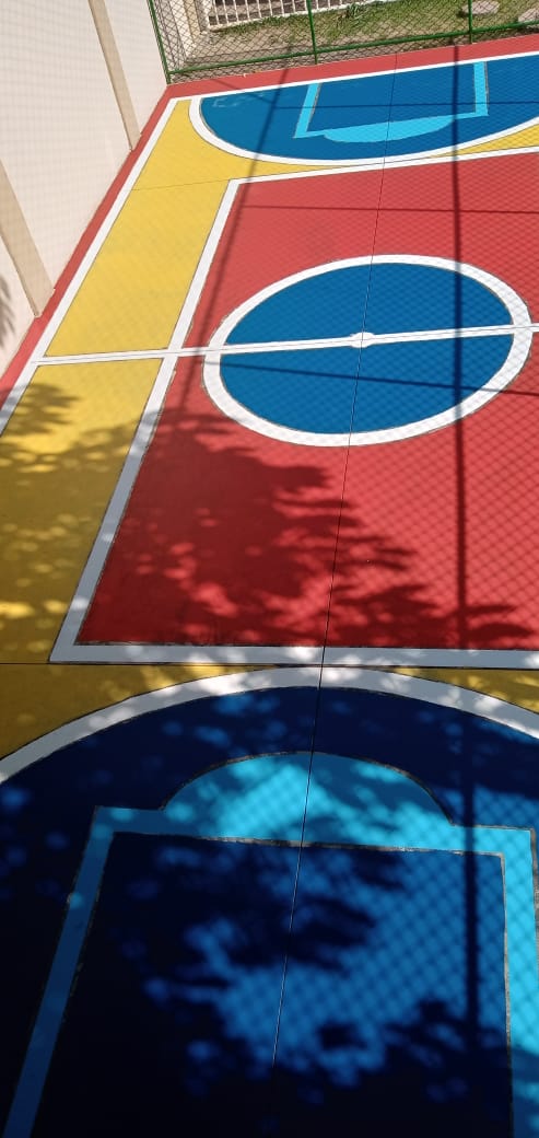 Pintura de quadra esportiva em condomínio em Vila Velha